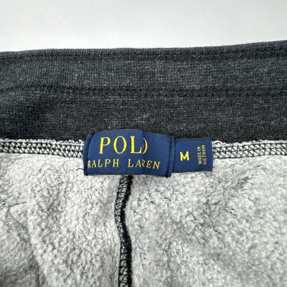 Polo Ralph Lauren Mens Sweatpants Medium Charcoal Heather Fleece Joggers Pony
